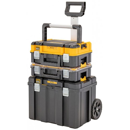 DeWALT DWST83411-1, 3-dílný modulární úložný systém Tstak, IP54 DeWALT DWST83411-1, 3-dílný modulární úložný systém Tstak, IP54