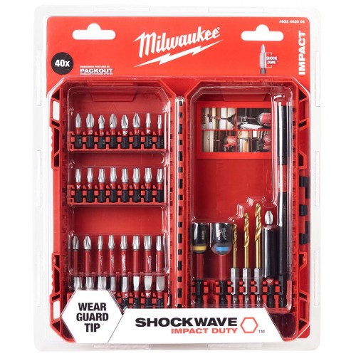 Milwaukee Sada bitů Shockwave 40ks 4932492004 Milwaukee Sada bitů Shockwave 40ks 4932492004