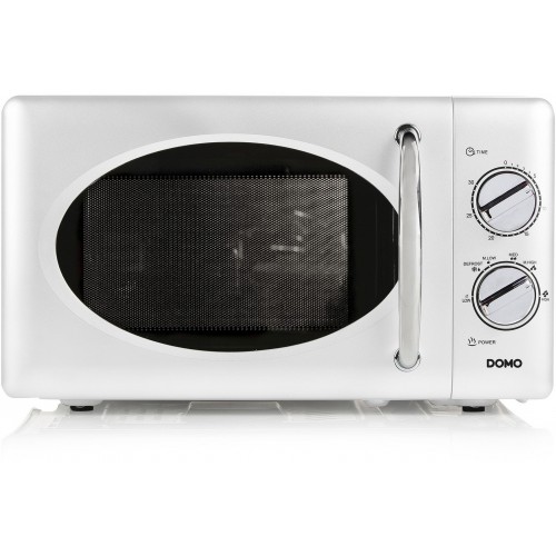 DOMO Mikrovlnná trouba retro (25L/900 W) bílá DO3125 DOMO Mikrovlnná trouba retro (25L/900 W) bílá DO3125