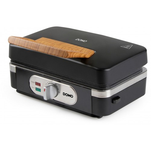 DOMO Sendvičovač - Gril - Vaflovač - 3v1, (1100W), černý DO9278C DOMO Sendvičovač - Gril - Vaflovač - 3v1, (1100W), černý DO9278C