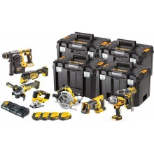 DeWALT DCK865P4T Aku Kombo sada nářadí - 8 druhů nářadí XR (18V/4 x 5,0Ah) TSTAK