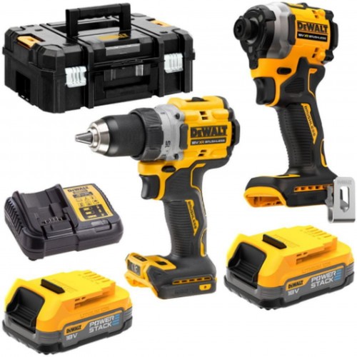 DeWALT DCK2051E2T Aku sada nářadí (DCD800+DCF850+18v/2x1,7Ah PowerStack) Tstak DeWALT DCK2051E2T Aku sada nářadí (DCD800+DCF850+18v/2x1,7Ah PowerStack) Tstak