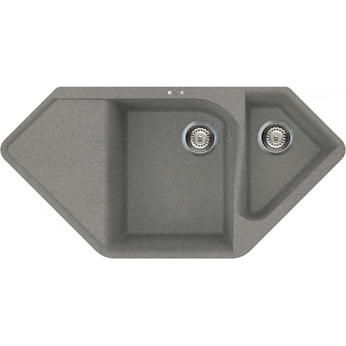 ELLECI EGO Corner granitový rohový dřez, titanium ELLECI EGO Corner granitový rohový dřez, titanium