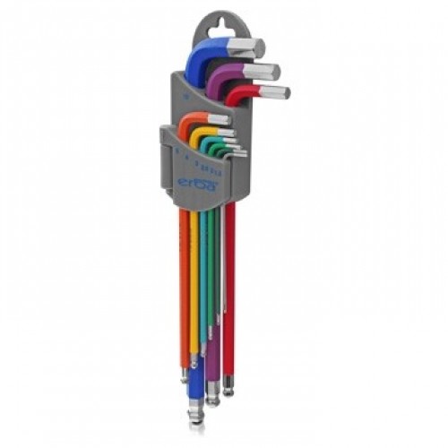 ERBA Imbusy Barevné 9 ks 1,5-10 mm prodloužené ER-46021 ERBA Imbusy Barevné 9 ks 1,5-10 mm prodloužené ER-46021