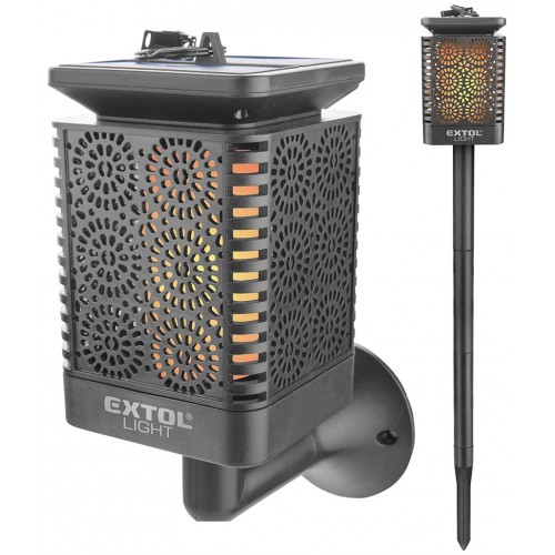 EXTOL LIGHT pochodeň LED s plamenem, solární nabíjení, 12x LED 43133 EXTOL LIGHT pochodeň LED s plamenem, solární nabíjení, 12x LED 43133