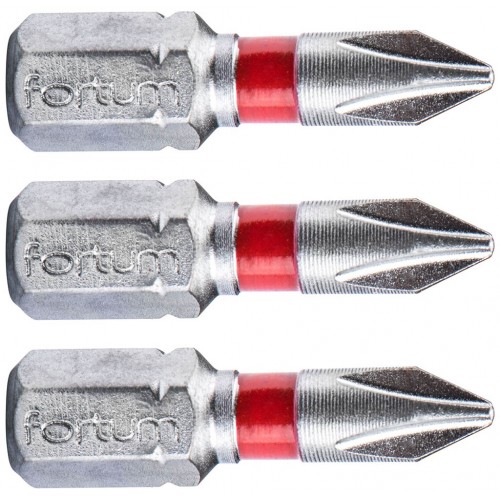FORTUM-KITO hrot křížový phillips, sada 3ks, PH 1x25mm, S2 4741201 FORTUM-KITO hrot křížový phillips, sada 3ks, PH 1x25mm, S2 4741201