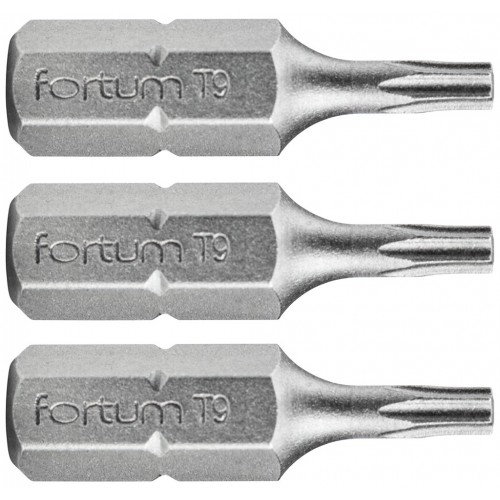 FORTUM-KITO hrot TORX, sada 3ks, T 9x25mm, S2 4741409 FORTUM-KITO hrot TORX, sada 3ks, T 9x25mm, S2 4741409