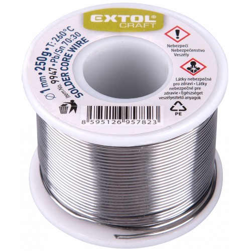 EXTOL CRAFT cín pájecí Ø 1mm, 250g 9947 EXTOL CRAFT cín pájecí Ø 1mm, 250g 9947