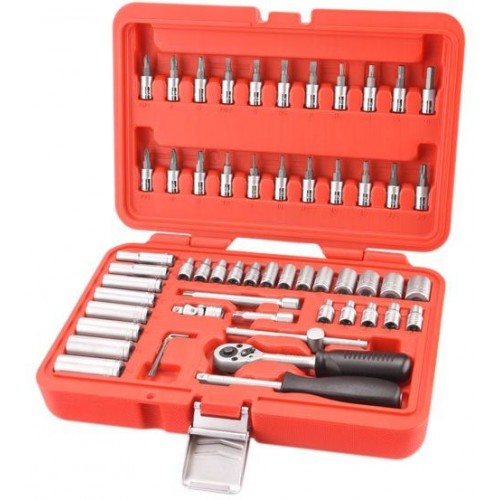 EXTOL PREMIUM hlavice nástrčné, sada 57ks, CrV, 1/4" 8818101