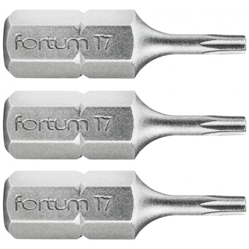 FORTUM-KITO hrot TORX, sada 3ks, T 7x25mm, S2 4741407