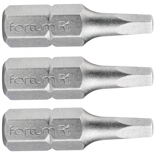 FORTUM hrot čtverec sada 3ks, SQ 1x25mm, S2 4741601
