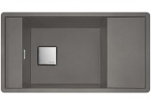 Franke Fresno FSG 611-88, 877x495 mm, fragranitový dřez, Šedý kámen 114.0651.013