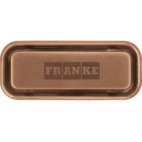 Franke Krytka skrytého přepadu hranatá, Celonerez, Měděná 133.0630.057 Franke Krytka skrytého přepadu hranatá, Celonerez, Měděná 133.0630.057