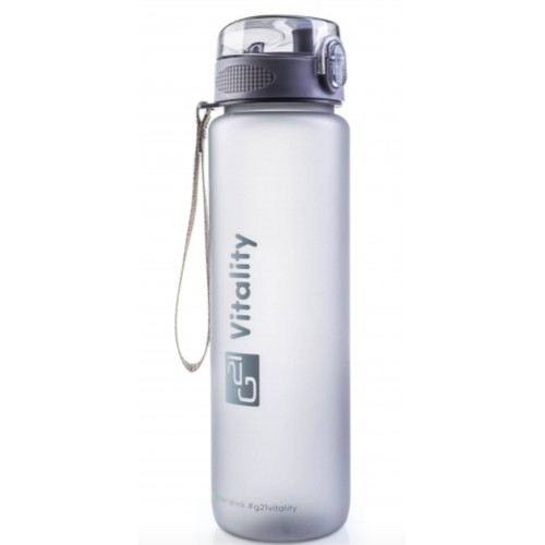 G21 Láhev na pití, 1000 ml, šedá-zmrzlá 60022227 G21 Láhev na pití, 1000 ml, šedá-zmrzlá 60022227