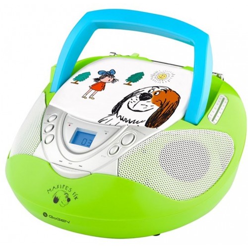 GOGEN Radiopřijímač s CD MAXI RADIO GN, CD/MP3/USB, zelený GOGMAXIRADIOGN GOGEN Radiopřijímač s CD MAXI RADIO GN, CD/MP3/USB, zelený GOGMAXIRADIOGN