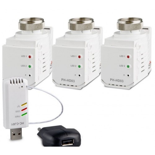 ELEKTROBOCK Home Control set s hlavicemi SET3 HC-PH-HD03
