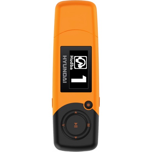 HYUNDAI MP 366 FM MP3/MP4 Přehrávač 8 GB, oranžový HYUNDAI MP 366 FM MP3/MP4 Přehrávač 8 GB, oranžový