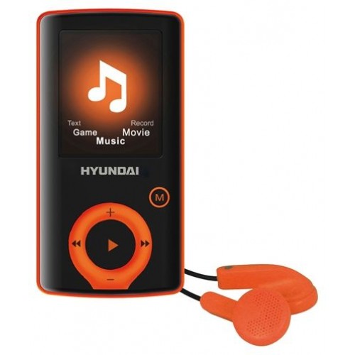 HYUNDAI MPC 883 FM MP3/MP4 Přehrávač 4 GB, oranžová HYUNDAI MPC 883 FM MP3/MP4 Přehrávač 4 GB, oranžová