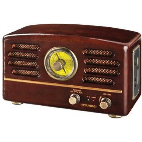 HYUNDAI RA 302 SUO Retro radiopřijímač, ořech HYUNDAI RA 302 SUO Retro radiopřijímač, ořech