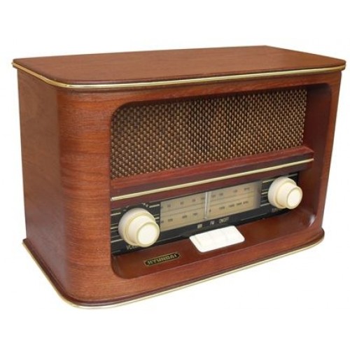 HYUNDAI RA 601 Retro radiopřijímač s CD, třešeň HYUNDAI RA 601 Retro radiopřijímač s CD, třešeň