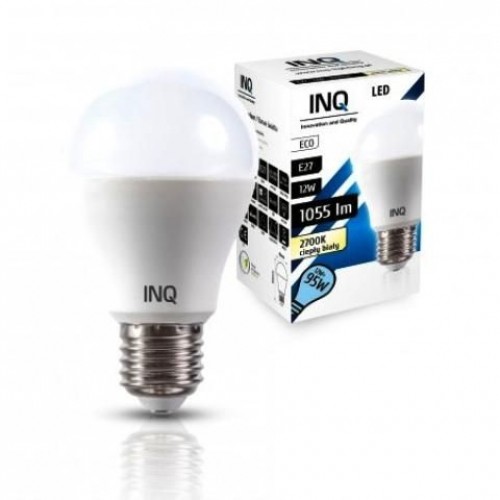 INQ LED žárovka, E27 12W A60, teplá bílá 1055lm IN714098 INQ LED žárovka, E27 12W A60, teplá bílá 1055lm IN714098