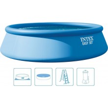 INTEX Easy Set Pool Bazén 457 x 107 cm s kartušovou filtrační pumpou 12V 26166GN