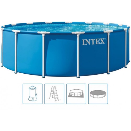 INTEX METAL FRAME Bazén 457 x 122 cm s filtrací 220-240V 28242ND INTEX METAL FRAME Bazén 457 x 122 cm s filtrací 220-240V 28242ND