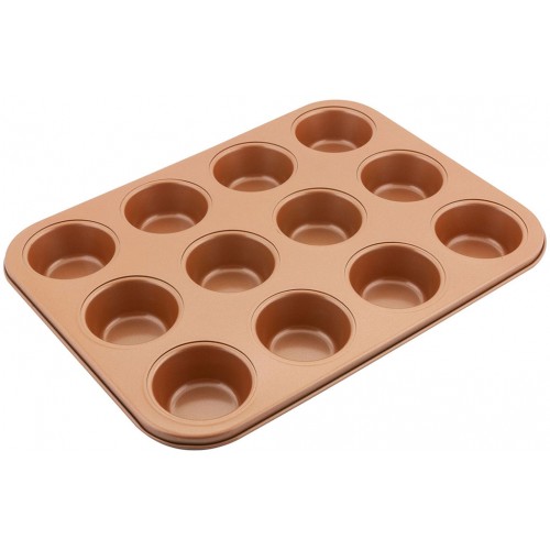 LAMART LT3092 Forma na mufiny 35,5X26,5cm COPPER 42003843 LAMART LT3092 Forma na mufiny 35,5X26,5cm COPPER 42003843
