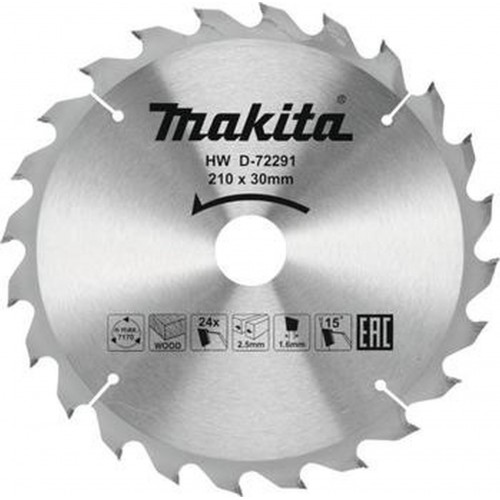 MAKITA D-72291 Pilový kotouč dřevo 210x2,5x30mm 24Z MAKITA D-72291 Pilový kotouč dřevo 210x2,5x30mm 24Z