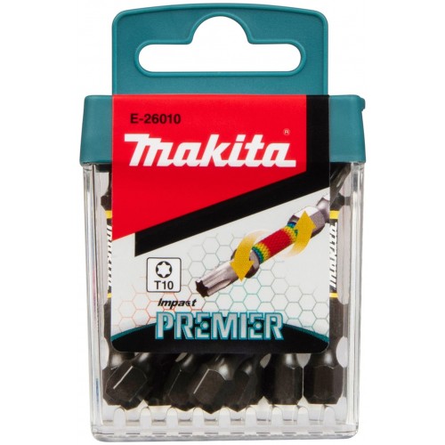 MAKITA E-26010 Torzní bit řady Impact Premier (E-form) T10-50mm, 10 ks MAKITA E-26010 Torzní bit řady Impact Premier (E-form) T10-50mm, 10 ks