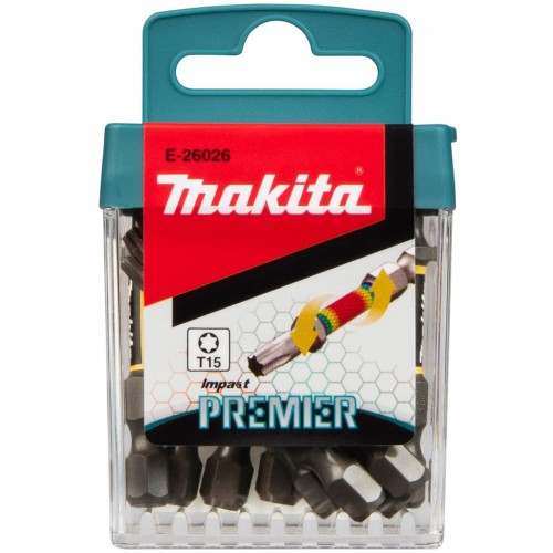 MAKITA E-26026 Torzní bit řady Impact Premier (E-form) T15-50mm, 10 ks MAKITA E-26026 Torzní bit řady Impact Premier (E-form) T15-50mm, 10 ks