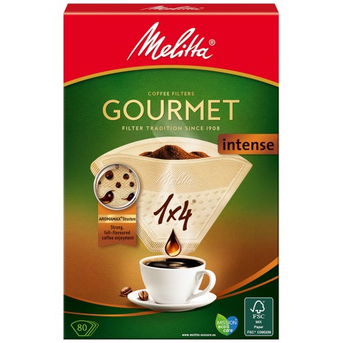 Melitta Kávové filtry Gourmet Intense 1x4/80ks Melitta Kávové filtry Gourmet Intense 1x4/80ks