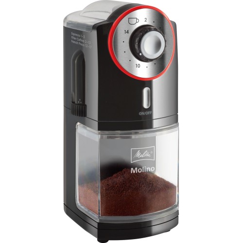 Melitta Molino Mlýnek na kávu, černo-červená Melitta Molino Mlýnek na kávu, černo-červená