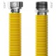 MERABELL Gas Flexi Hadice R3/4"-G3/4" 30-60cm - 1ks žlutá M0043