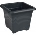 PLASTKON Hranatý květináč Quattro 20x20 cm antracit