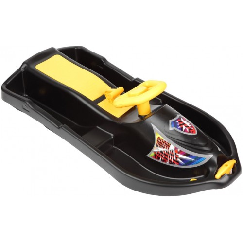 PLASTKON Řiditelný bob Snow Formule černá PLASTKON Řiditelný bob Snow Formule černá