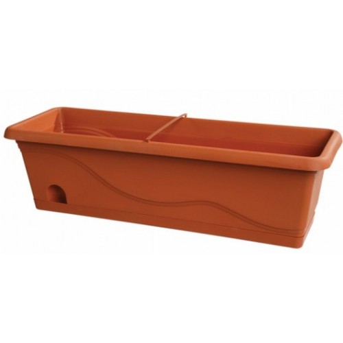 PLASTKON Samozavlažovací truhlík Titanic 40 cm terakota PLASTKON Samozavlažovací truhlík Titanic 40 cm terakota