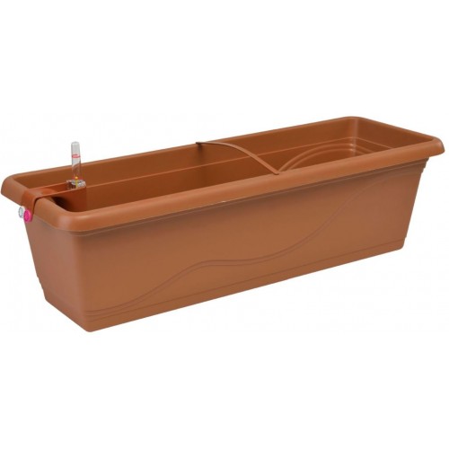PLASTKON Samozavlažovací truhlík Smart Systém Extra Line 60 cm terakota PLASTKON Samozavlažovací truhlík Smart Systém Extra Line 60 cm terakota