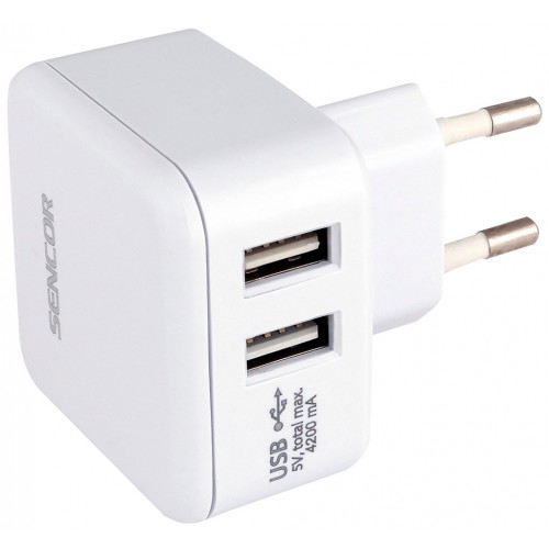 SENCOR SCH 640 AC nabíječka 2xUSB/4,2A 30016708 SENCOR SCH 640 AC nabíječka 2xUSB/4,2A 30016708