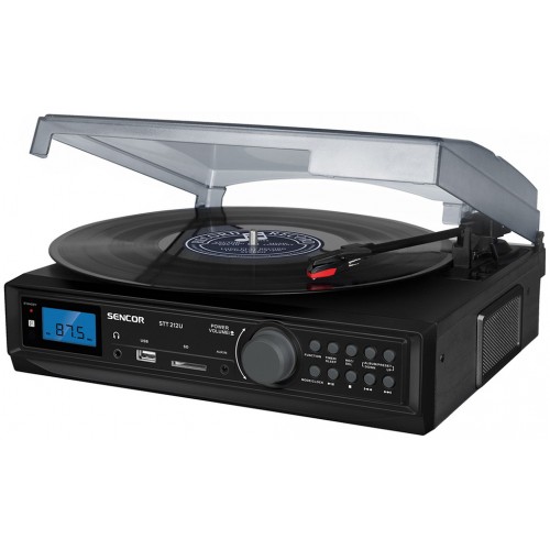 SENCOR STT 212U Gramofon S USB/SD/FM/BT 35052612 SENCOR STT 212U Gramofon S USB/SD/FM/BT 35052612
