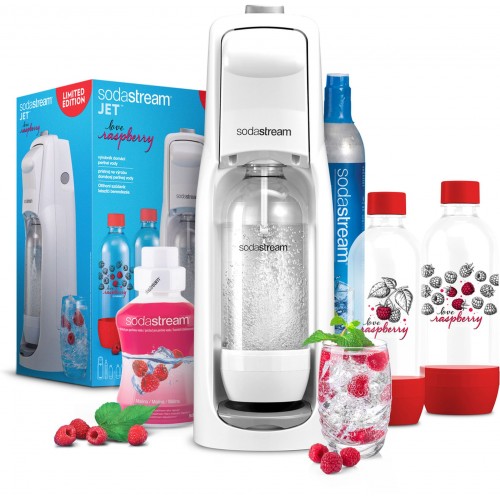 SODASTREAM Jet MegaPack Love Raspberry Výrobník sody 42004043 SODASTREAM Jet MegaPack Love Raspberry Výrobník sody 42004043