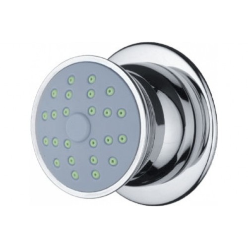 SAPHO SOF80CR Nástěnná sprška s otočným kloubem, průměr 50mm, chrom