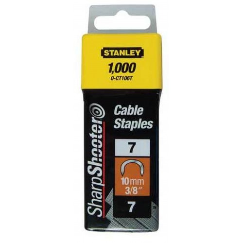 STANLEY 1-CT106T Spony kabelové 7CT100 - 10mm, 1000ks STANLEY 1-CT106T Spony kabelové 7CT100 - 10mm, 1000ks