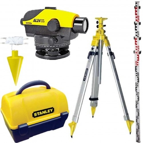 STANLEY 1-77-160 Sada AL24GVP automatická vodováha (kruhová stupnice 400 gon) STANLEY 1-77-160 Sada AL24GVP automatická vodováha (kruhová stupnice 400 gon)