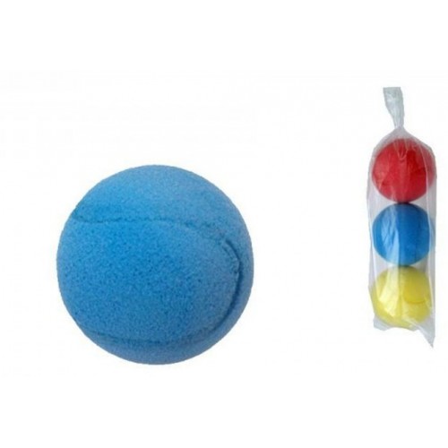 Soft míč na soft tenis pěnový průměr 7cm 3ks v sáčku Soft míč na soft tenis pěnový průměr 7cm 3ks v sáčku