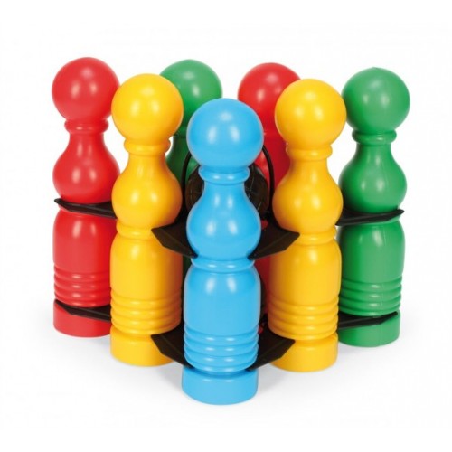 Kuželky 7ks plast 24cm v síťce 12m+ Kuželky 7ks plast 24cm v síťce 12m+