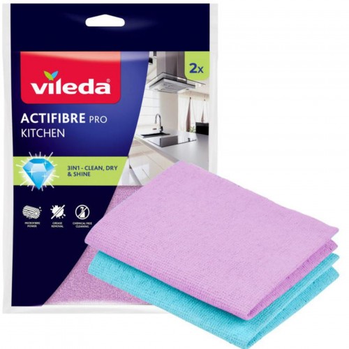 VILEDA Actifibre mikrohadřík 2ks 183305 VILEDA Actifibre mikrohadřík 2ks 183305