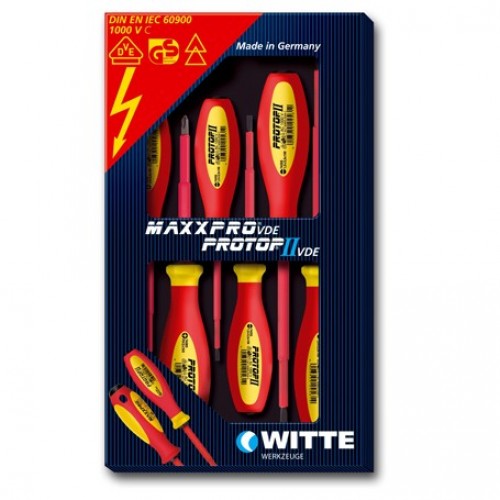 WITTE PROTOP II VDE 6-ti dílná sada šroubováků VDE, ploché, PH 670022