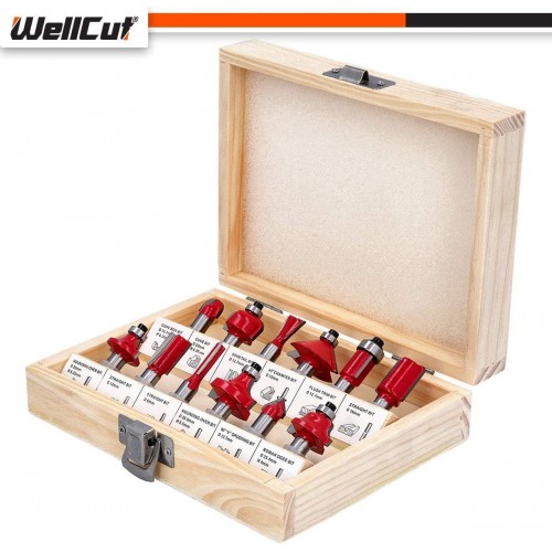 WellCut WC-RB12 Sada fréz (12ks) 1/4'' WellCut WC-RB12 Sada fréz (12ks) 1/4''