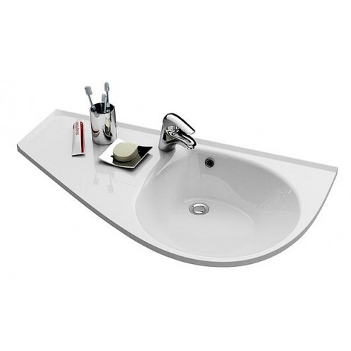 RAVAK AVOCADO COMFORT L Umyvadlo s otvorem pro baterii XJ9L1100000 RAVAK AVOCADO COMFORT L Umyvadlo s otvorem pro baterii XJ9L1100000